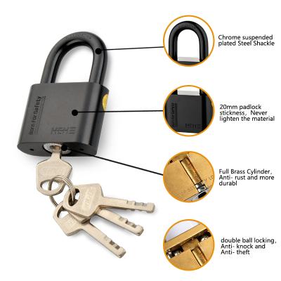 China HEHE Small Warehouse Padlock For Hotel Iron Gate Door Outside Iron Cabinet Drower Lock Stock for sale