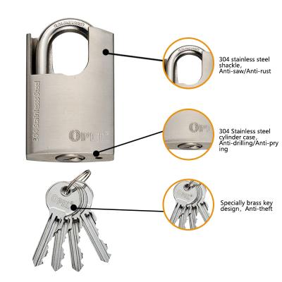 China Warehouse Marine Grade (TH) 304/316 Stainless Steel Anti-rust Waterproof Padlock for Marin Lock for sale