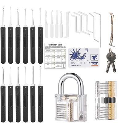 China Warehouse Lock Pick Tool Transparent Leather Bags Reclosable Lock Pick Key With High Quality for sale