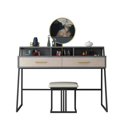 China Modern simple light luxury dressing table built-in bedroom dressing table economic nordic style web celebrity ins style dressing table for sale