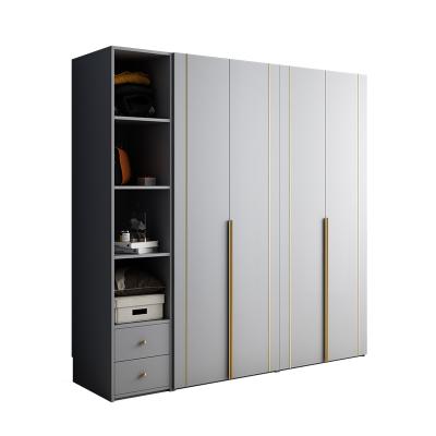 China (Other) adjustable light luxury storage one door to cabinet upper home bedroom modern minimalist four or six door combinations of the whole cabinet for sale