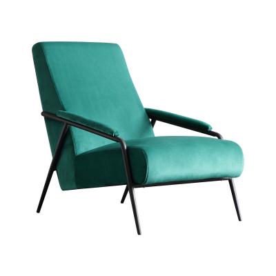 China Sofa Chair Designer Single Sofa Modern Minimalist Green Lounge Chair Luxury Lazy Chair Suede Massage Light for sale