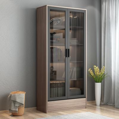 China Modern Modern Bookcase With Glass Door Storage Bookcase With Glass Door / Customized Wood PANEL Home Furniture for sale