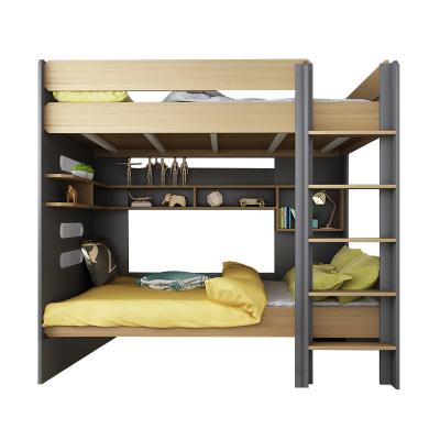 China Small Scandinavian Industrial Style Storage Bedroom Economical Space Saving Bunk Bed for sale