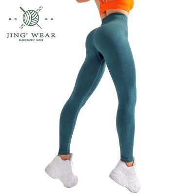 China Gym Sport Peach Butt Antibacterial Shape 7/8 Fitness Women Seamless Leggings for sale