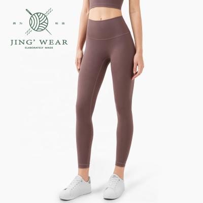 China Breathable four color choose in stock cute slim waist gray tiktok leggings for sale