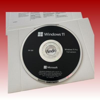 China Microsoft Windows 11 Pro OEM DVD personalizado de por vida 64 bits Ms en venta