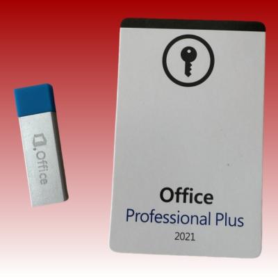 China Empresas Office 2021 Professional Plus DVD Cartão de chave de produto Office Professional Plus à venda