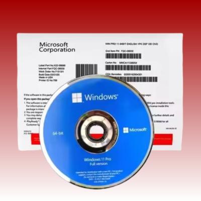 China 4 GB RAM Windows 11 Pro OEM DVD 64 Bit Engels Media Windvd Pro 11 Te koop