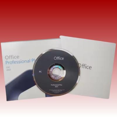 China Office Microsoft Professional Plus 2021 DVD en inglés en caja de alta seguridad en venta