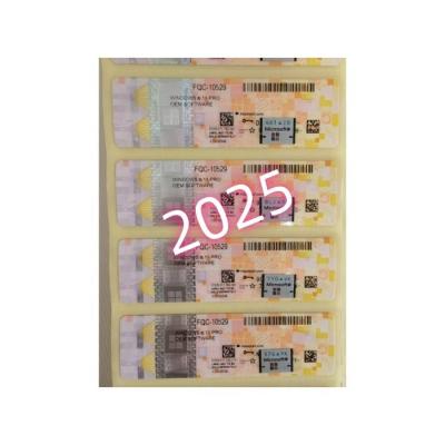 China 2025 hot Sliver Label voor Genuine Win10/11 Pro Key Sticker 12 maanden garantie Te koop