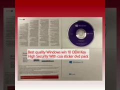 Best quality Windows win 10 OEM Key High Security With coa sticker dvd pack