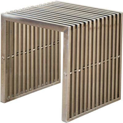 China Modern stainless steel long bar coffee table and lounge chairs for sale