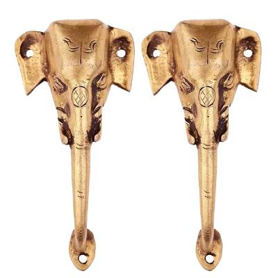 China Contemporary Southeast Asian Style Elephant Door Handle Brass Furniture Handle for sale