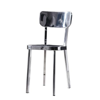 China Modern Luxury Mirror Stainless Steel Bar Chairs for sale