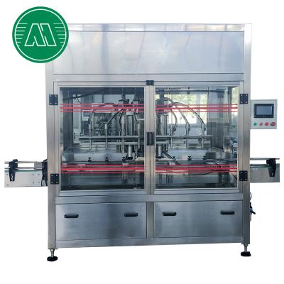 China Automatic Filler Honey Food Bottle BBQ Hot Chili Peppers Tomato Peanut Butter Sauce Liquid Thick Filling Machine for sale