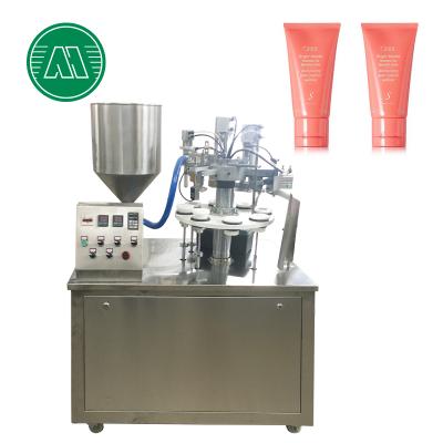 China High Precision Filling Lotion Level Manual Cosmetic Face To Wash Eye Medical Ointment Plastic Tube Filling And Sealing Machine for sale