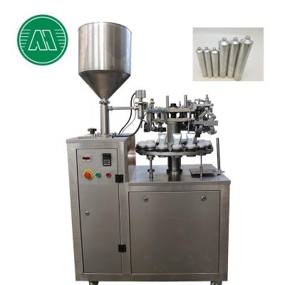 China Semi-automatic Food Chemical Hand Cream Toothpaste Ointment Aluminum Tube Filling And Sealing Machine for sale