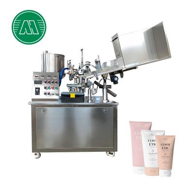 China Automatic BB Cream Medicinal Liquid Plastic Squeeze Face Ointment Hand Food Wax Tube Soft Filling Machine for sale