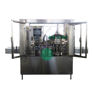 China Automatic Line Soda Water Wine Small Food Canning Aluminum Beer Can Filling And Sealing Machine for sale