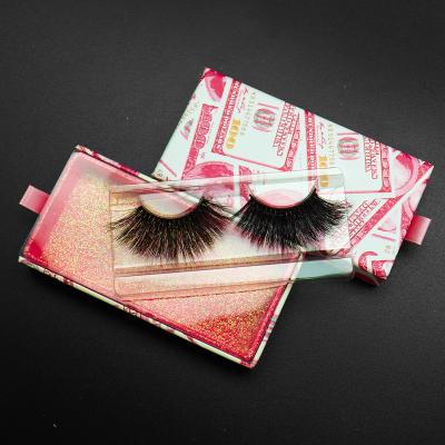 China Natural Curl Eyelashes Customized Biggest Promotion Mink Lashes 100% 25MM 3D Mink Eyelash for sale