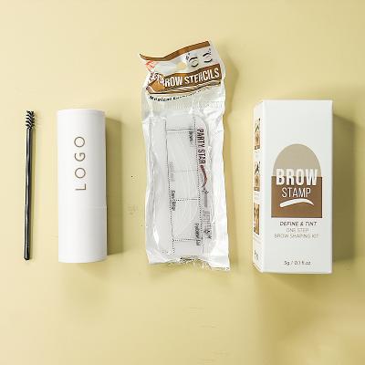 China 2021 New Style Waterproof Brow Stamp Natural Eyebrow Stamp Shaping Kit For Beauty Women for sale