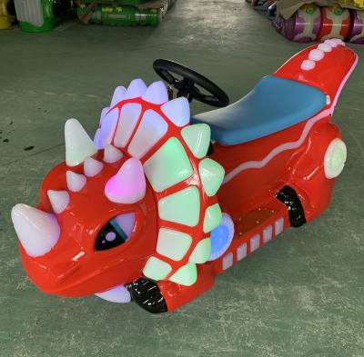 China Fiberglass Reinforced Plastics & iron frame children walking Dino to ride coin operated dinosaur with playpen for sale