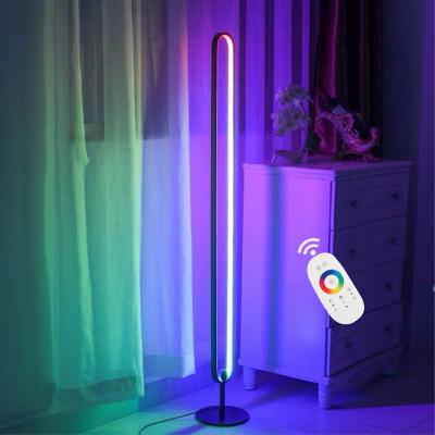 China Custom High Quality Modern Colorful Club Atmosphere Lamp Bedroom Tripod Home Indoor Floor Lamp Lighting for sale