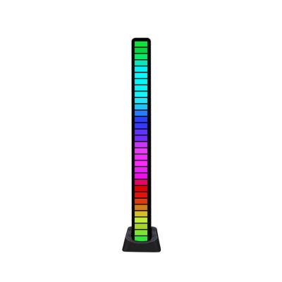 China AUTO CAR RGB Music Level Lights 32 Bar Rhythm Voice Activated Pickup Led RGB Color Changing Music Rhythm Light For Car Ambient Light for sale