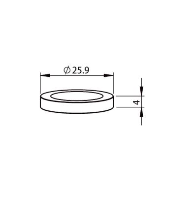 China Bystronic Fiber Laser Cutting Machine Insulating Ceramic 4-01642 Laser Cutting Part Equipment Parts Disc For Bystronic for sale