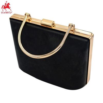 China Custom Eco-friendly Fashion Handbag Accessories Grab Frame Metal Box Purse Frame With Plastic Box for sale