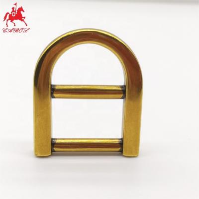 China Durable Custom Brass Anti - D Shape Adjustable Metal Triglide Buckle Metal Slide Bar Adjuster Slide Buckle for sale