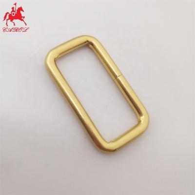 China 35.5mm Rectangle Metal Zipper Fashionable Galvanized Steel Buckle For Bag Accessories for sale