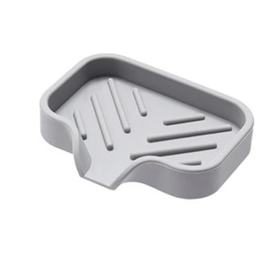 China Various Durable Soap Tray Boxes Square Design Plastic Bathroom Soap Tray Keeps Soap Bars Dry and Clean for sale