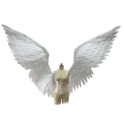 China PE Custom White Oversized Giant Photographic Angel Wings for sale