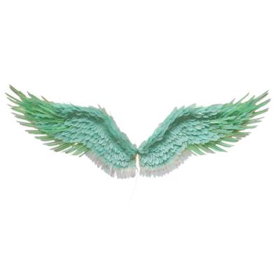 China Optional Green Wedding Background Feather Wings Photography Angel Wings for sale