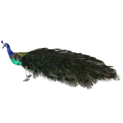 China Artificial peacock decoration foam simulation idyllic animal feather model of peacocks for sale