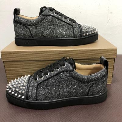 China Wholesale Anti-slippery Branded Red Bottom Men Shoes With Genuine Leather Spikes Famous Brands For Women Luxury Designer Sneakers for sale