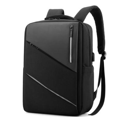 China With 2020 Wholesale New Products USB Charging Oxford USB Charging Backpack High Quality Waterproof Laptop Backpack Business Bag Black for sale