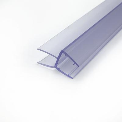 China Excellent Quality Bathroom Glass Special Shaped Glass Bottom Seal For Glass Door Thickness 4 To 12mm Color Transparent Water Blocking Strip for sale