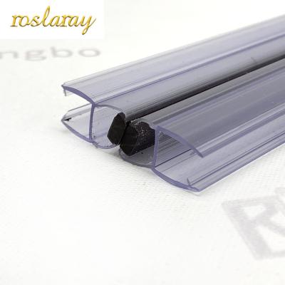 China Factory Direct Sales High Quality Bathroom Glass Waterproof Magnetic PVC Glass Seals Shower Door H Strip Glass Type for sale