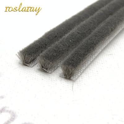 China High Quality Durable Silicified Door All-Size Insect Repellent Strip For Door And Window Wool Pile Weatherstrip for sale