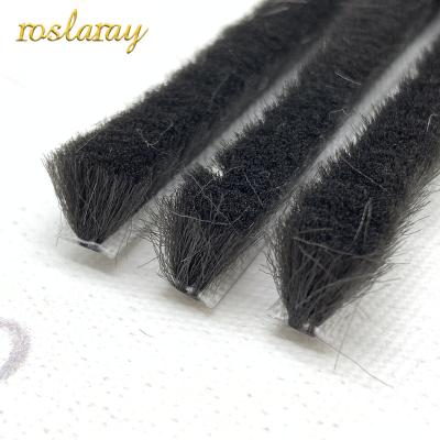 China Wholesale Door Factory Various Size Brush Pile For Wardrobe Door Window And Silicified Self Adhesive Weatherstrip for sale