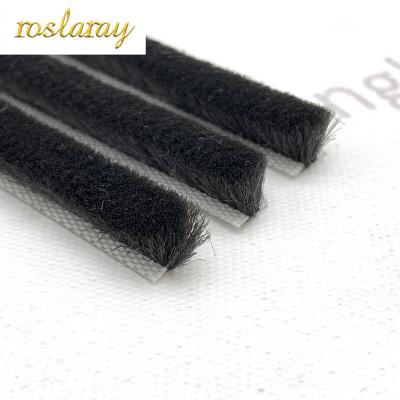 China Wool weather various door customized design waterproof and windproof strip for door and window self--silicified weatherstrip for sale