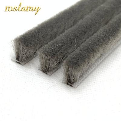 China Door Durable Silicified Bush Wool Dustproof Pile For Window Door Wardrobe Sliding Door Weatherstrip for sale