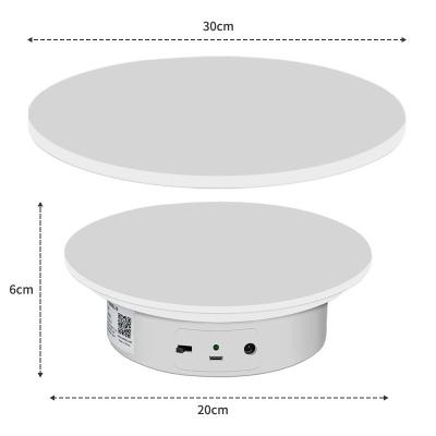 China Softwares support secondary development by users. COMXIM 2-in-1 30 cm/11.8 inch 15-30kg load capacity rechargeable USB powered photography turntable with remote control for sale