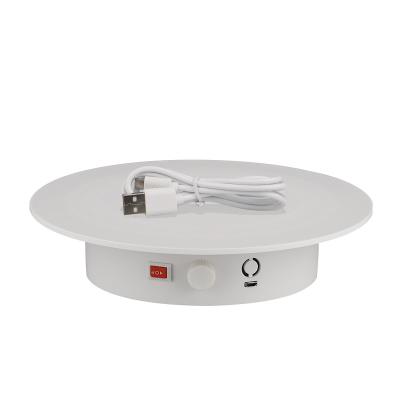 China Rechargeable 25cm/9.8inch Load Bearing Max 30kg Speed and Direction Controllable Electric Turntable 25CM for sale