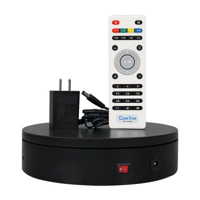 China Remote setting data can be saved. COMXIM 31-key Remote Control 20cm/7.9inch  20-40kgs Load Capacity Automatic Rotating Stand Product Display Electric Turntable for sale