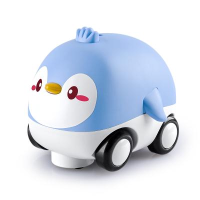 China 2022 Battery Operated Induction Toy Children Hand Control Mini Plastic Toy Carry-On Cute Bump And Go Cartoon Toy Car With Light And Music for sale