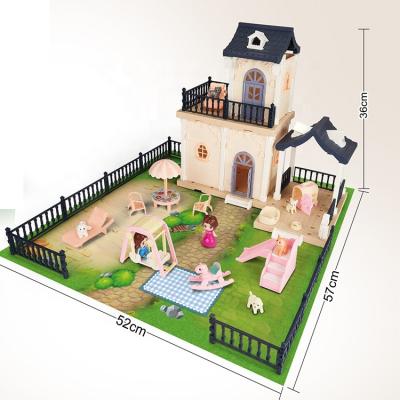 China 2022 Hot Selling DIY TOY Toys Assemble DIY Dollhouse Miniature Plastic Modern Luxury Kit For Kids for sale